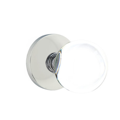 Emtek 5209-BL-US26 Bristol Door Knob Privacy Set With Disk Rosette Polished Chrome