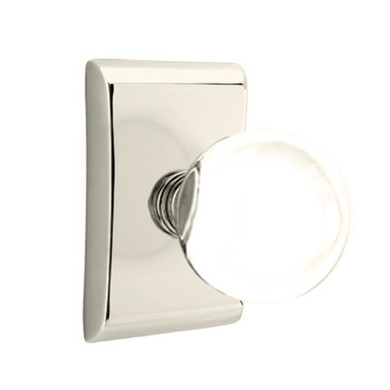 Emtek 5211-BL-US14 Bristol Door Knob Privacy Set With Neos Rosette Polished Nickel