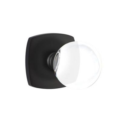 Emtek 5316-BL-US19 Bristol Door Knob Passage Set With Urban Modern Rosette Flat Black