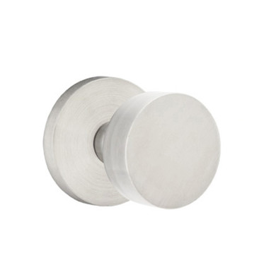 Emtek S20002-RNK-SS Round Door Knob Privacy Set With Stainless Steel Disk Rosette Brushed Stainless Steel