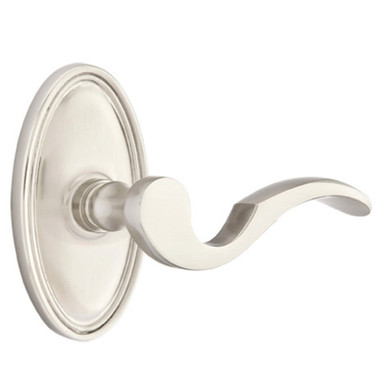 Emtek 8520-C-US15 Cortina Door Lever Dummy Set With Oval Rosette Satin Nickel