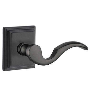 Emtek 8561-C-US19 Cortina Door Lever Dummy Set With Wilshire Rosette Flat Black