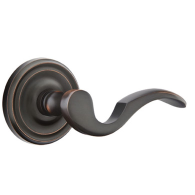 Emtek 8100-C-US10B Cortina Door Lever Passage Set With Regular Rosette Oil Rubbed Bronze