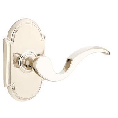 Emtek 8208-C-US14 Cortina Door Lever Privacy Set With #8 Rosette Polished Nickel