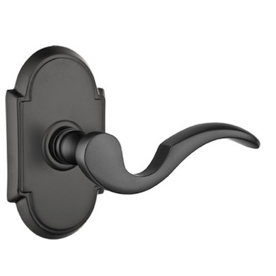 Emtek 8208-C-US19 Cortina Door Lever Privacy Set With #8 Rosette Flat Black
