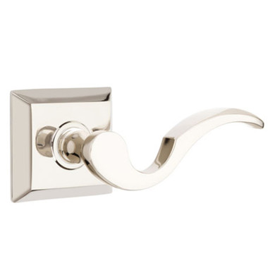 Emtek 8231-C-US14 Cortina Door Lever Privacy Set With Quincy Rosette Polished Nickel