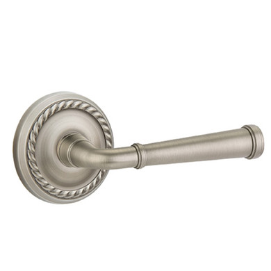 Emtek 8201-ME-US15A Merrimack Door Lever Privacy Set With Rope Rosette Pewter
