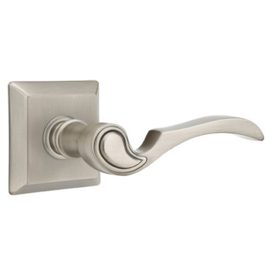 Emtek 8131-CV-US15A Coventry Door Lever Passage Set With Quincy Rosette Pewter