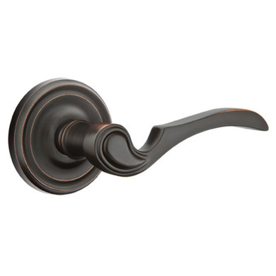 Emtek 8200-CV-US10B Coventry Door Lever Privacy Set With Regular Rosette Oil Rubbed Bronze