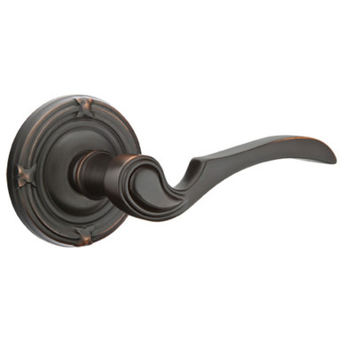 Emtek 8207-CV-US10B Coventry Door Lever Privacy Set With Ribbon & Reed Rosette Oil Rubbed Bronze