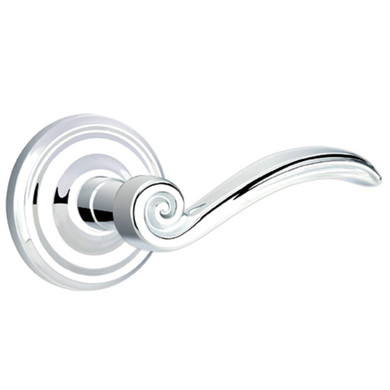 Emtek 8050-EN-US26 Elan Door Lever Dummy Set With Regular Rosette Polished Chrome