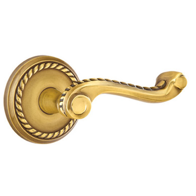 Emtek 8051-RL-US7 Rope Door Lever Dummy Set With Rope Rosette French Antique