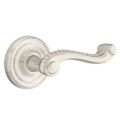 Emtek 8100-RL-US15 Rope Door Lever Passage Set With Regular Rosette Satin Nickel