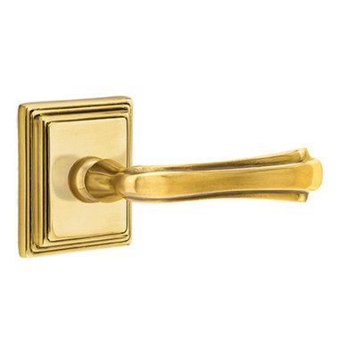 Emtek 8561-WM-US7 Wembley Door Lever Dummy Set With Wilshire Rosette French Antique