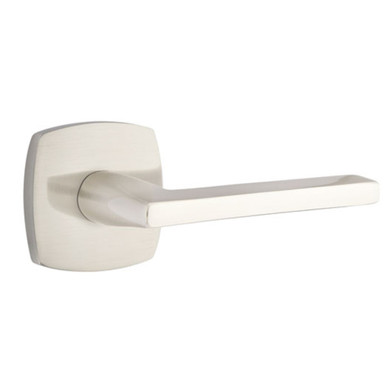 Emtek 5316-HLO-US15 Helios Door Lever Passage Set With Urban Modern Rosette Satin Nickel