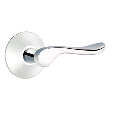 Emtek 5057-LU-US26 Luzern Door Lever Dummy Set With Modern Rosette Polished Chrome