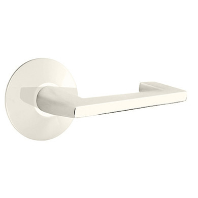 Emtek 5057-AG-US14 Argos Door Lever Dummy Set With Modern Rosette Polished Nickel