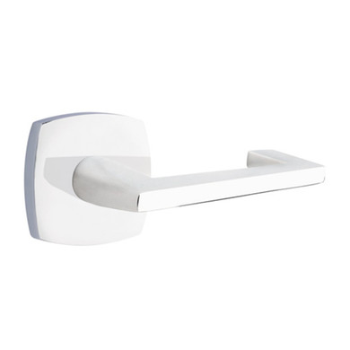 Emtek 5306-AG-US26 Argos Door Lever Dummy Set With Urban Modern Rosette Polished Chrome
