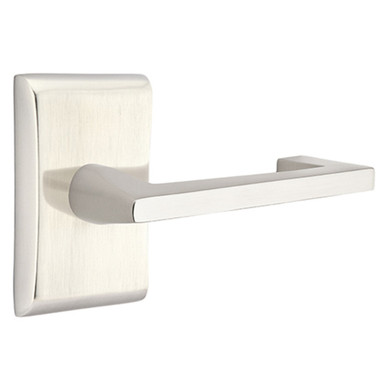 Emtek 5111-AG-US15 Argos Door Lever Passage Set With Neos Rosette Satin Nickel