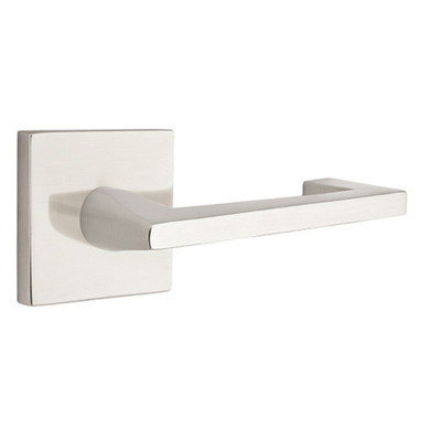Emtek 5210-AG-US15 Argos Door Lever Privacy Set With Square Rosette Satin Nickel