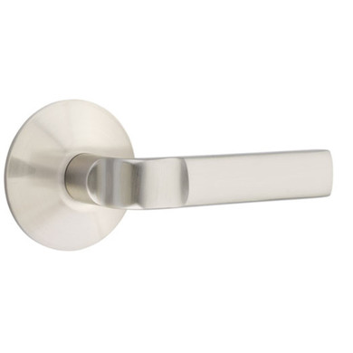 Emtek 5107-AST-US15 Aston Door Lever Passage Set With Modern Rosette Satin Nickel