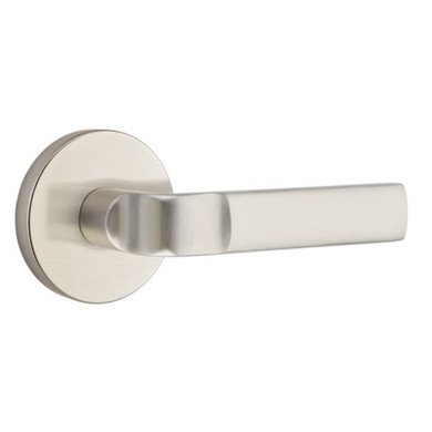 Emtek 5109-AST-US15 Aston Door Lever Passage Set With Disk Rosette Satin Nickel