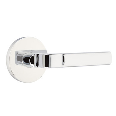 Emtek 5109-AST-US26 Aston Door Lever Passage Set With Disk Rosette Polished Chrome