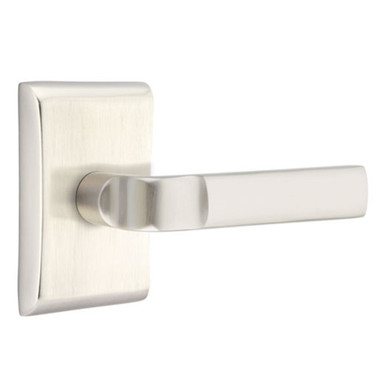 Emtek 5211-AST-US15 Aston Door Lever Privacy Set With Neos Rosette Satin Nickel