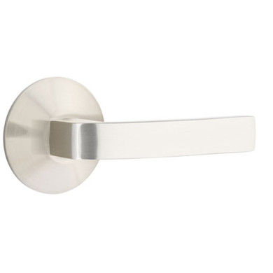 Emtek 5057-BRL-US15 Breslin Door Lever Dummy Set With Modern Rosette Satin Nickel