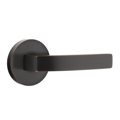 Emtek 5059-BRL-US10B Breslin Door Lever Dummy Set With Disk Rosette Oil Rubbed Bronze