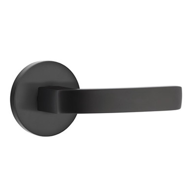 Emtek 5059-BRL-US19 Breslin Door Lever Dummy Set With Disk Rosette Flat Black