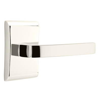 Emtek 5111-BRL-US14 Breslin Door Lever Passage Set With Neos Rosette Polished Nickel