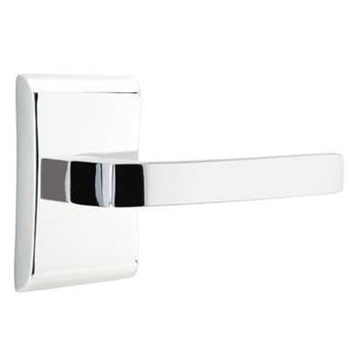 Emtek 5211-BRL-US26 Breslin Door Lever Privacy Set With Neos Rosette Polished Chrome
