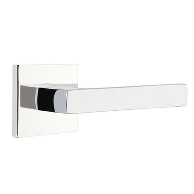 Emtek 5050-DT-US26 Dumont Door Lever Dummy Set With Square Rosette Polished Chrome