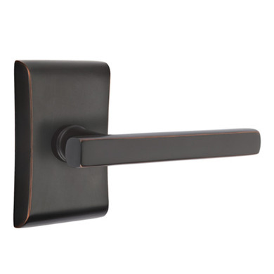 Emtek 5051-FRL-US10B Freestone Door Lever Dummy Set With Neos Rosette Oil Rubbed Bronze