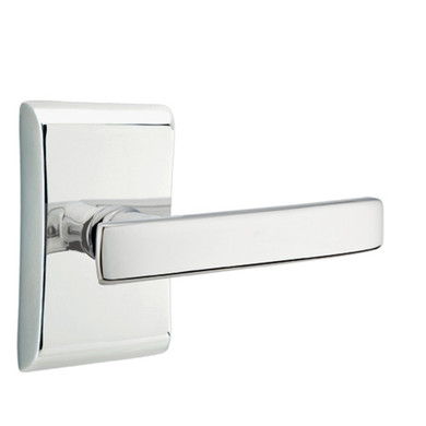 Emtek 5211-GV-US26 Geneva Door Lever Privacy Set With Neos Rosette Polished Chrome
