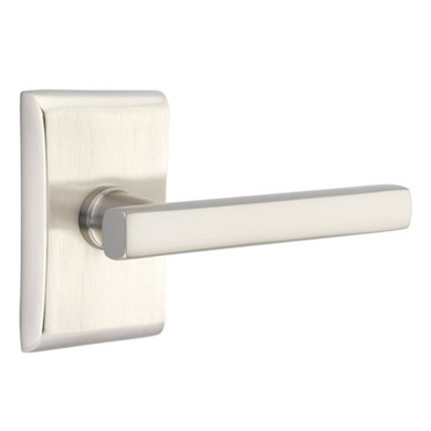 Emtek 5111-FRL-US15 Freestone Door Lever Passage Set With Neos Rosette Satin Nickel