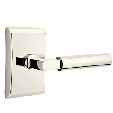 Emtek 5111-HEC-US14 Hercules Door Lever Passage Set With Neos Rosette Polished Nickel