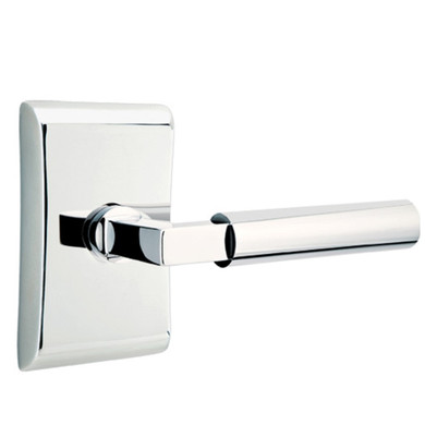 Emtek 5211-HEC-US26 Hercules Door Lever Privacy Set With Neos Rosette Polished Chrome