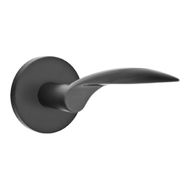 Emtek 5059-MC-US19 Mercury Door Lever Dummy Set With Disk Rosette Flat Black