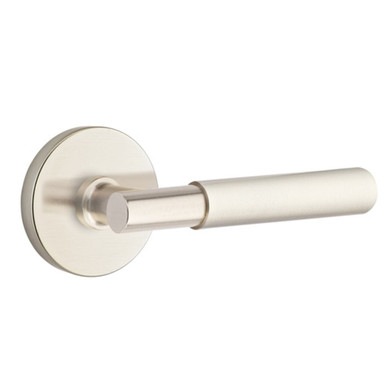 Emtek 5109-MYL-US15 Myles Door Lever Passage Set With Disk Rosette Satin Nickel