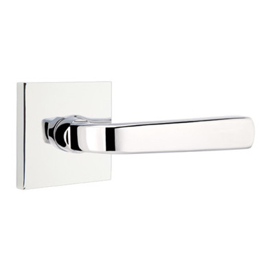 Emtek 5110-SIO-US26 Sion Door Lever Passage Set With Square Rosette Polished Chrome