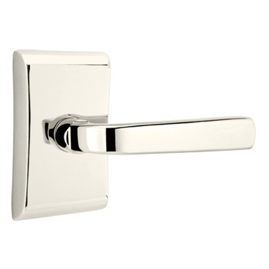 Emtek 5111-SIO-US14 Sion Door Lever Passage Set With Neos Rosette Polished Nickel