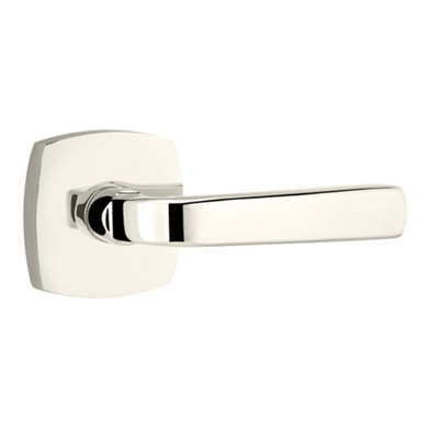 Emtek 5316-SIO-US14 Sion Door Lever Passage Set With Urban Modern Rosette Polished Nickel