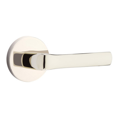 Emtek 5109-SPN-US14 Spencer Door Lever Passage Set With Disk Rosette Polished Nickel