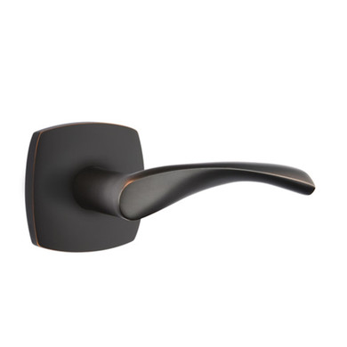 Emtek 5306-TRT-US10B Triton Door Lever Dummy Set With Urban Modern Rosette Oil Rubbed Bronze