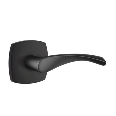 Emtek 5306-TRT-US19 Triton Door Lever Dummy Set With Urban Modern Rosette Flat Black