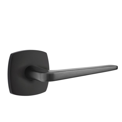 Emtek 5306-ATN-US19 Athena Door Lever Dummy Set With Urban Modern Rosette Flat Black