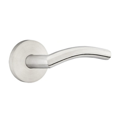 Emtek S10002-DD-SS Dresden Door Lever Passage Set With Stainless Steel Disk Rosette Brushed Stainless Steel