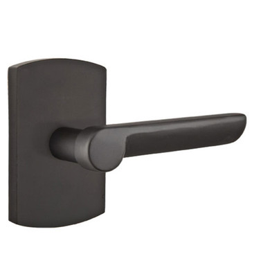 Emtek 7050-AR-FB Aurora Sandcast Bronze Door Lever Dummy Set With #4 Rosette Flat Black Bronze